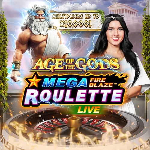 Mega Fire Blaze Age of the Gods Roulette Live icon